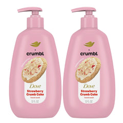 Dove Crumbl hand wash 2-pack front view for easy daily use and nourishment