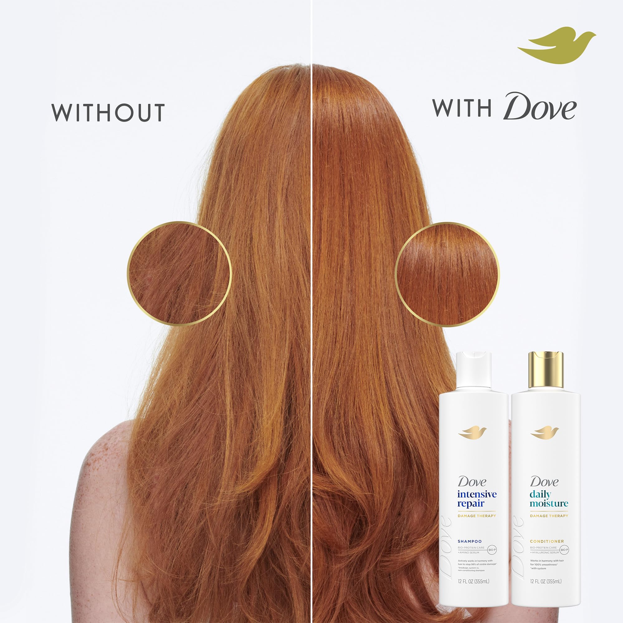 Dove Daily Moisture Conditioner providing detangling and softness