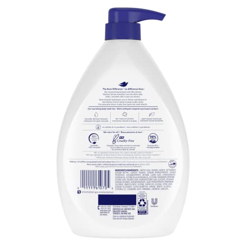 Dove Deep Moisture bottle-pump dispensing action for quick lather.