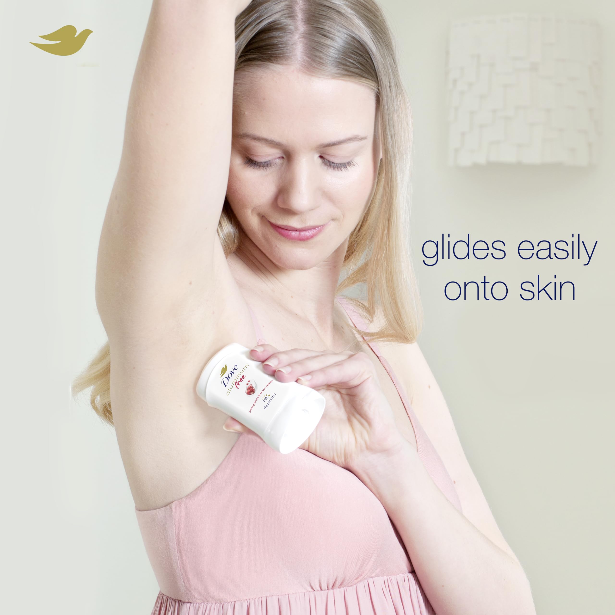 Dove pomegranate and verbena scent delivers a refreshing fragrance for daytime wear.