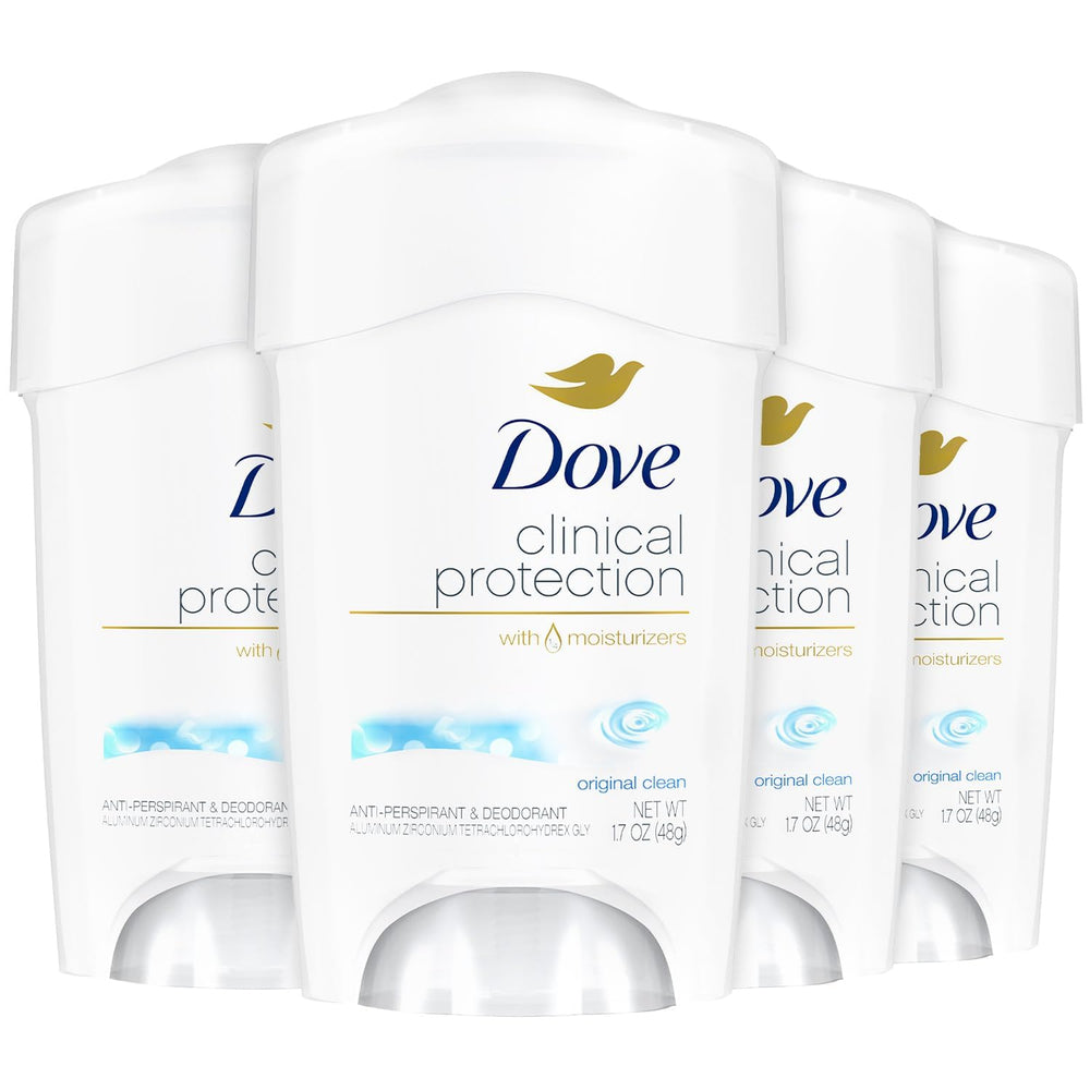 Dove Deodorant bottle with original clean scent for all-day freshness.