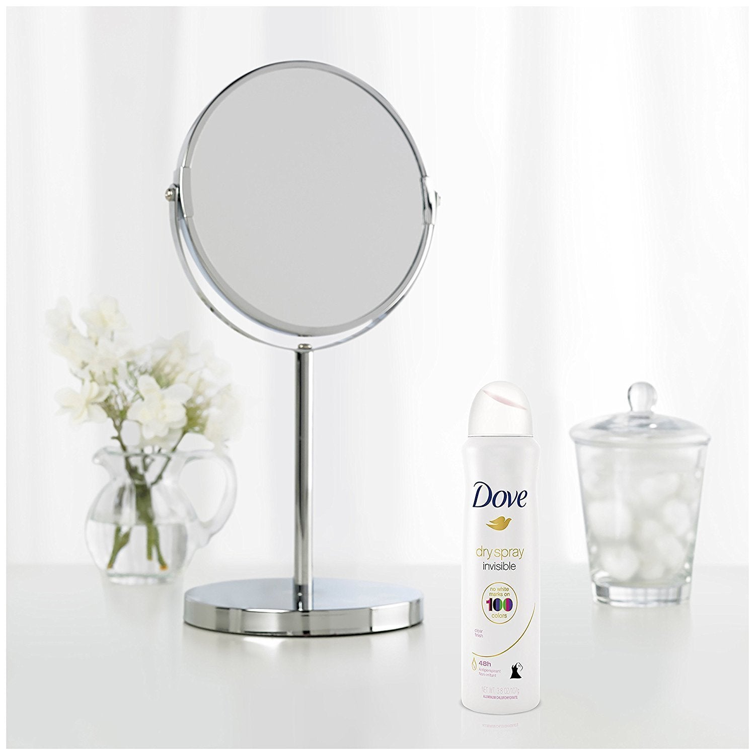 Dove Dry Spray with clear finish demonstrates smooth application and quick drying.