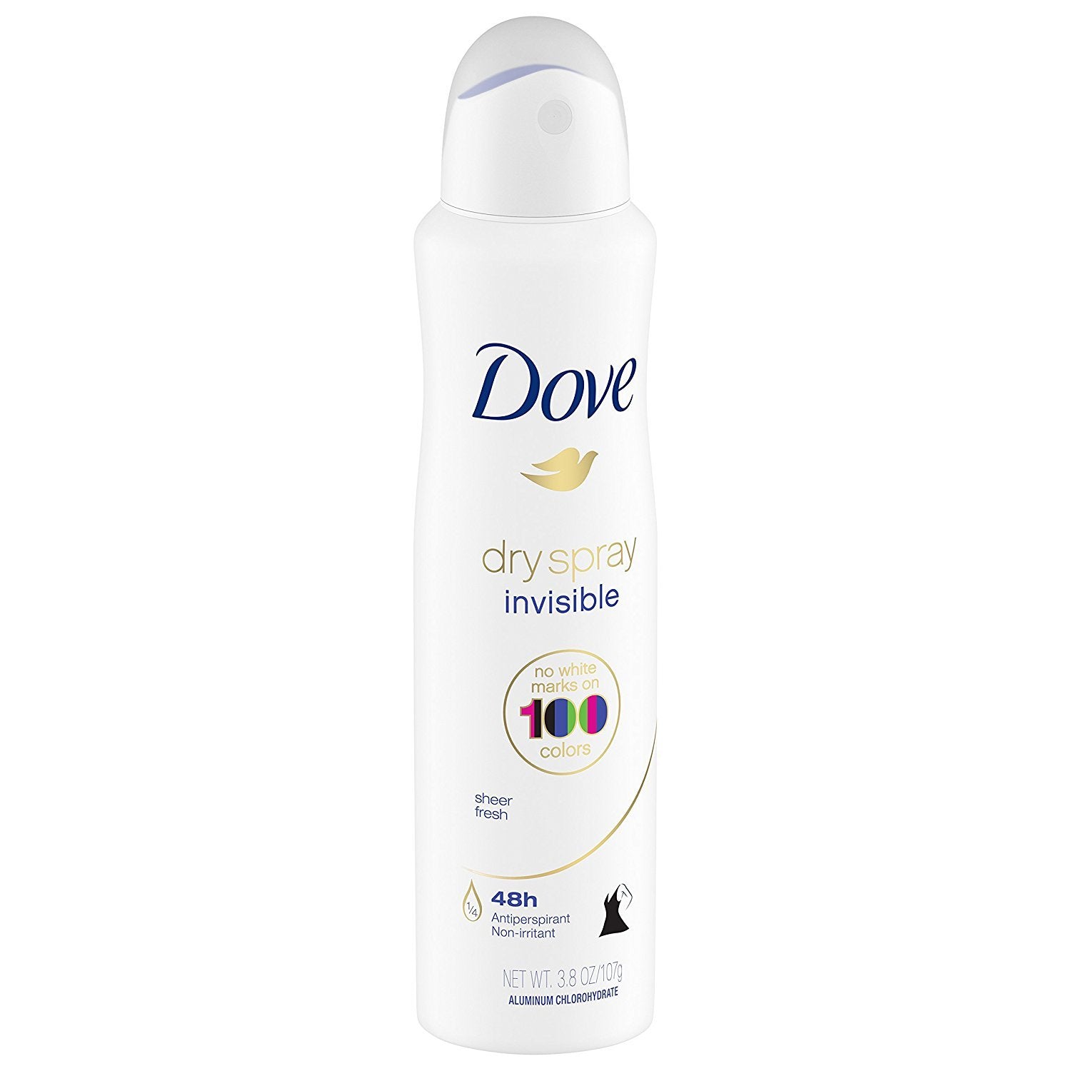 Dove Dry Spray Invisible Sheer Fresh three-pack display highlighting value and convenience.