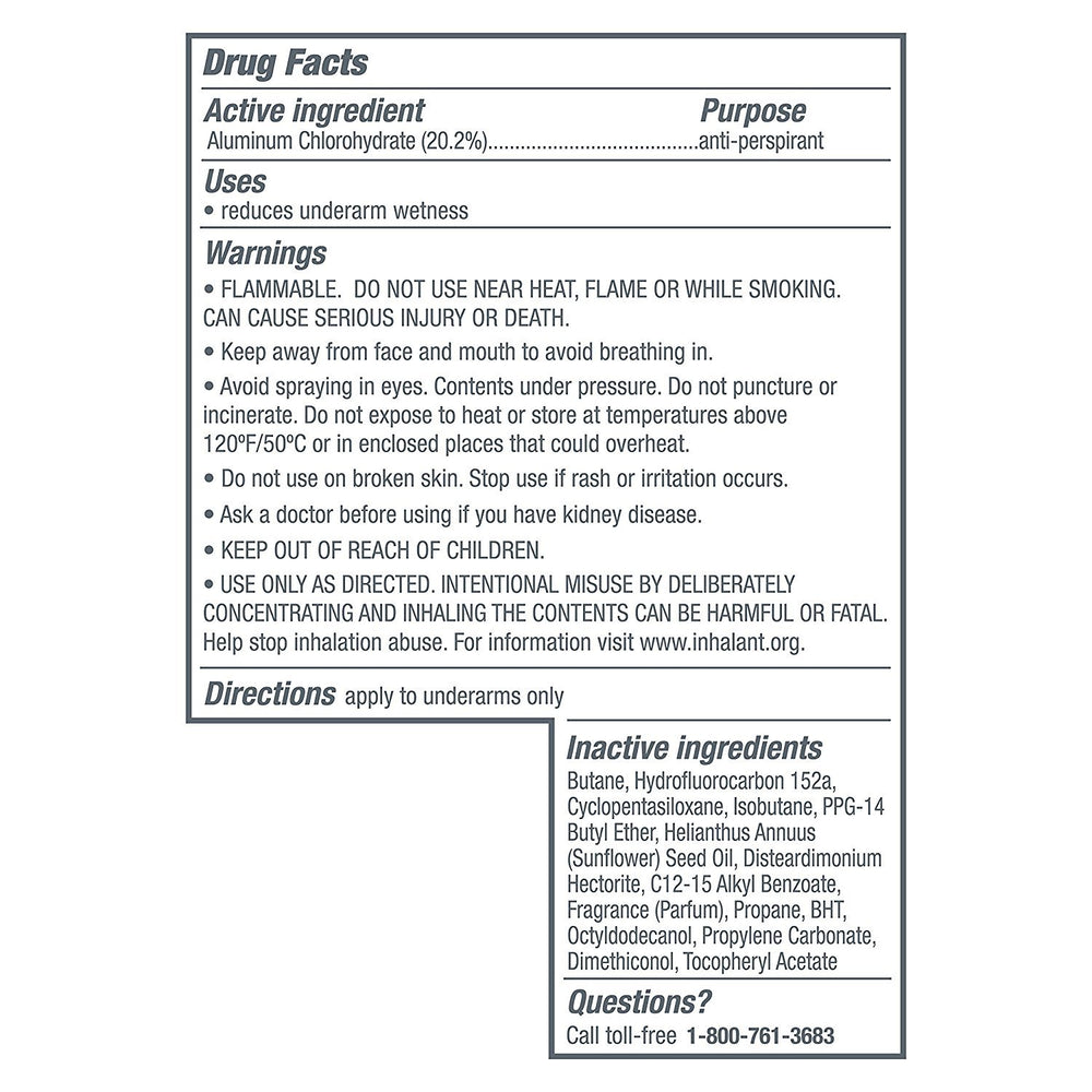 Dove Dry Spray Invisible Sheer Fresh application on underarm for quick freshness.