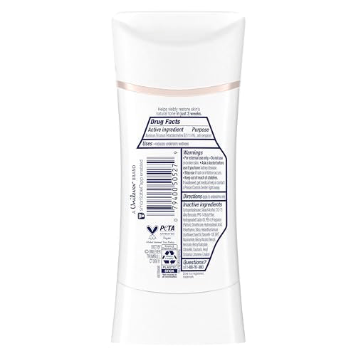 Dove Even Tone Shea Butter & Vanilla stick application demonstrates smooth glide for easy use.