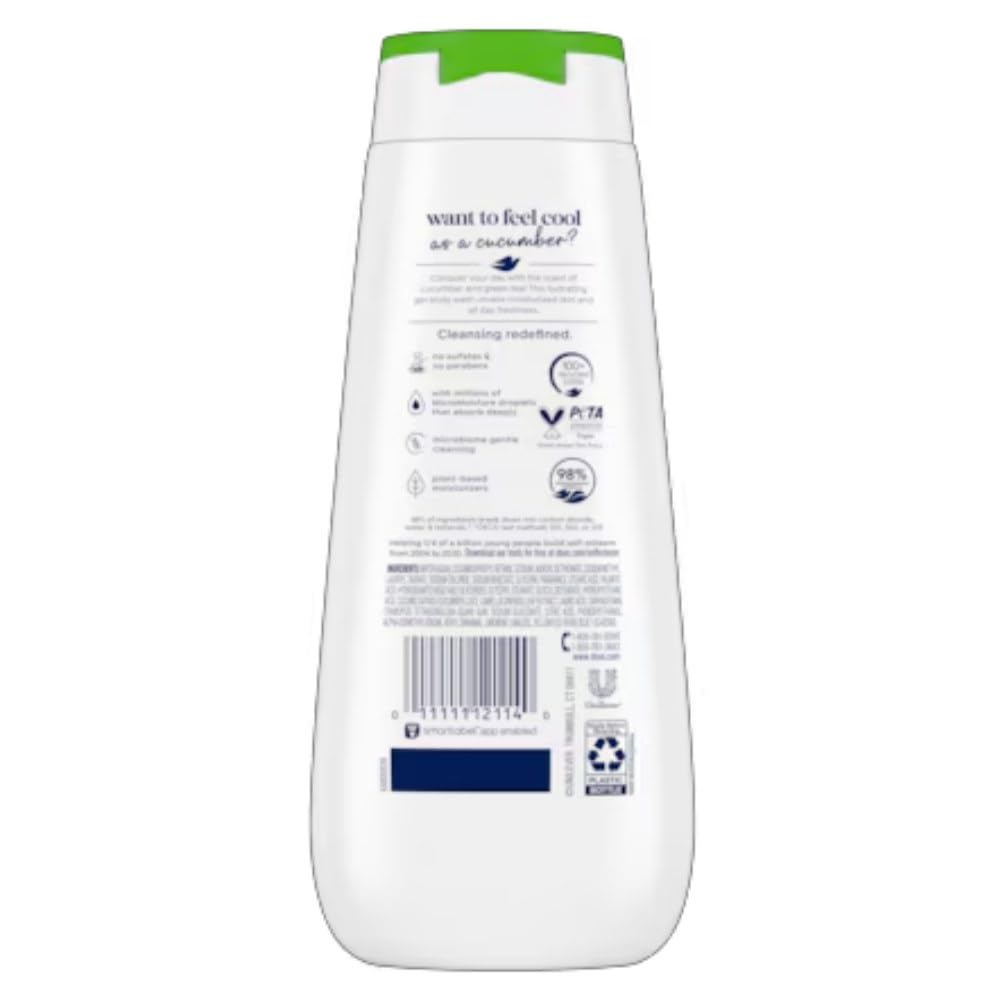 Dove Go Fresh Cucumber Green Tea pack provides convenient daily cleansing.