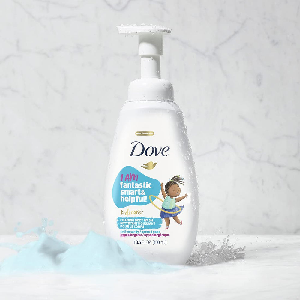Dove Kids Care dermatologist- and ophthalmologist-tested label on bottle