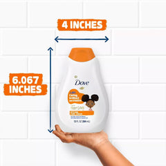 Dove Kids Moisturizing Shampoo lather close-up shows creamy, nourishing formula