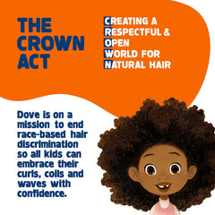 Dove Love Collection tear-free shampoo close-up lid communicates tear-free bath time for kids.