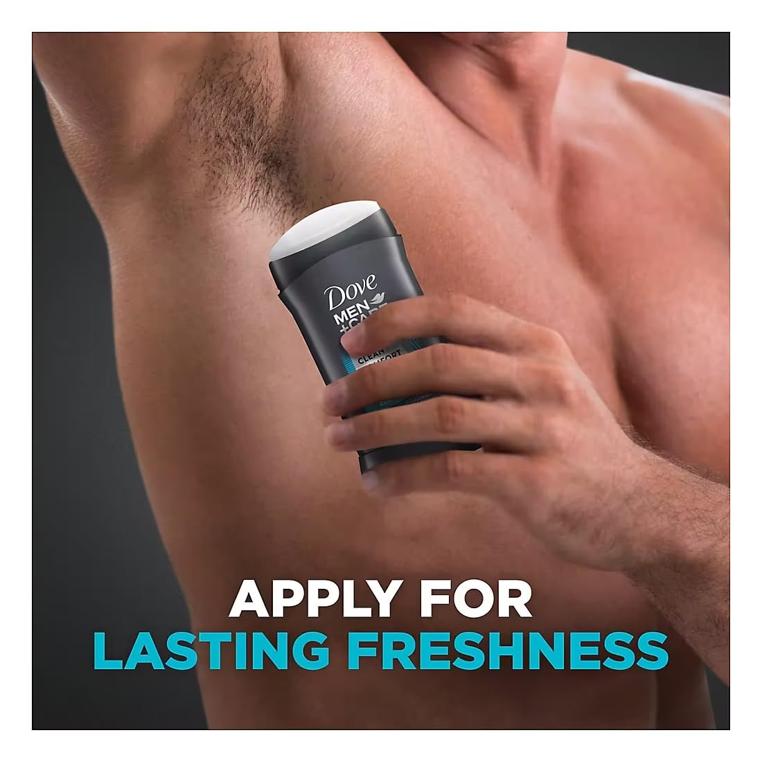 Dove Men+Care 72-hour odor protection concept visual for lasting confidence.