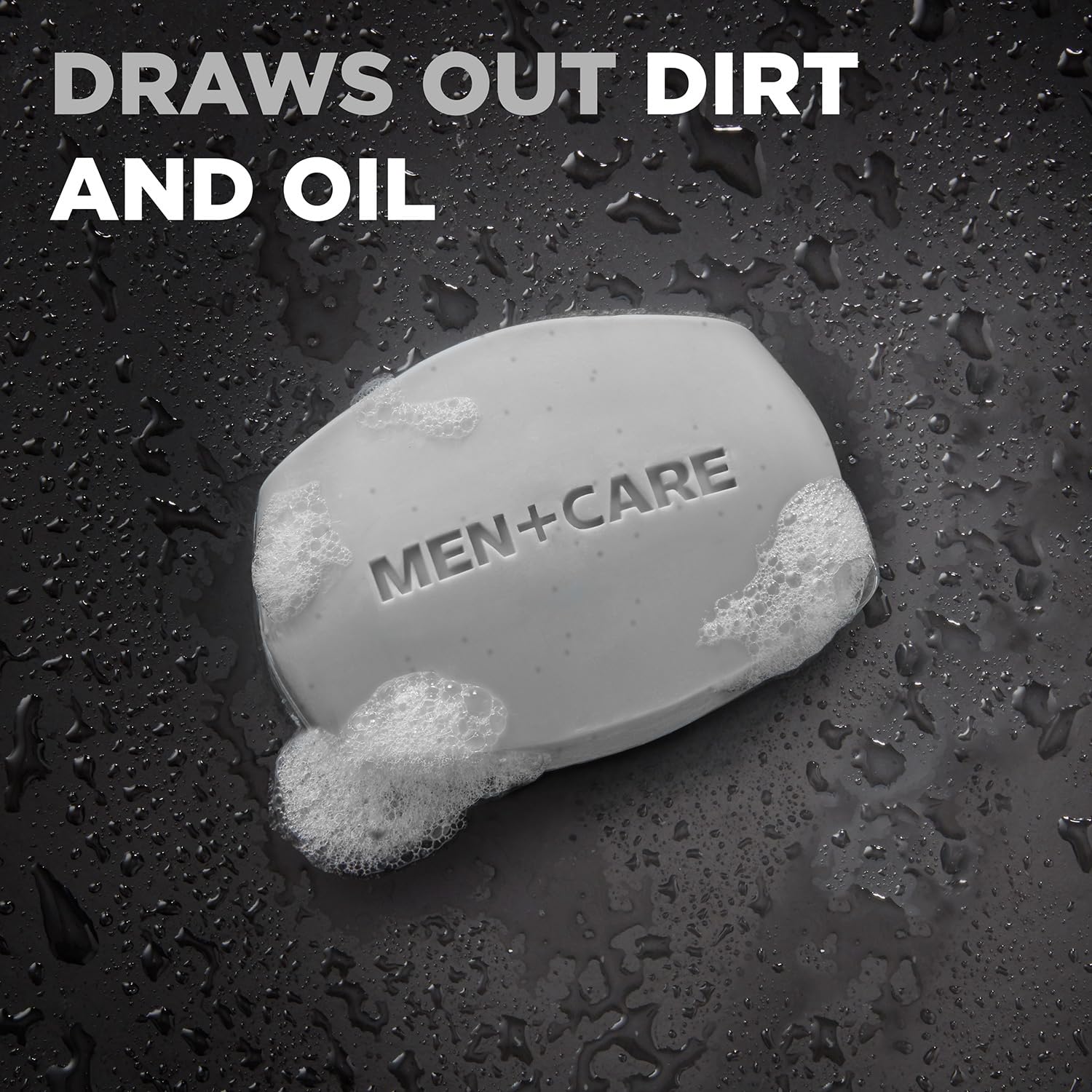 Dove Men+Care Bar hands-wash shot demonstrates easy daily cleansing.