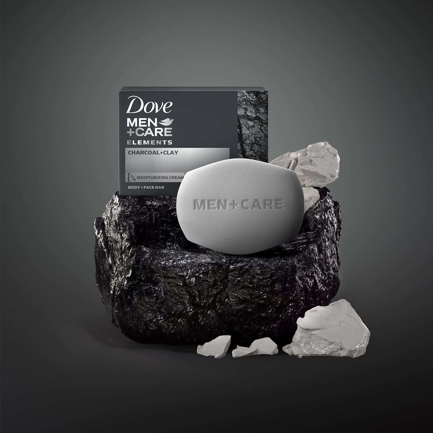 Dove Men+Care Bar two-pack front-view shows value and convenience.