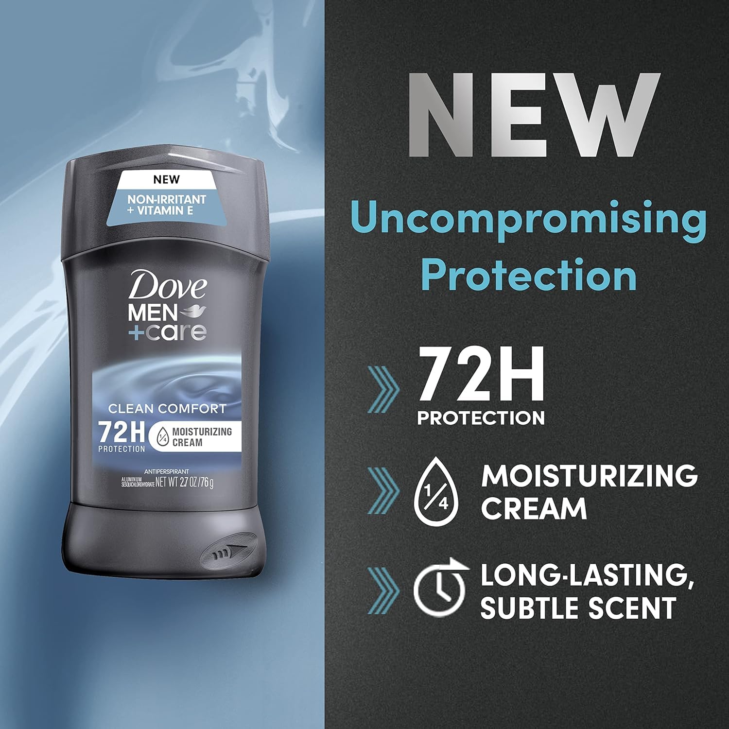 Dove Men+Care 3-pack box conveys value and long-lasting freshness