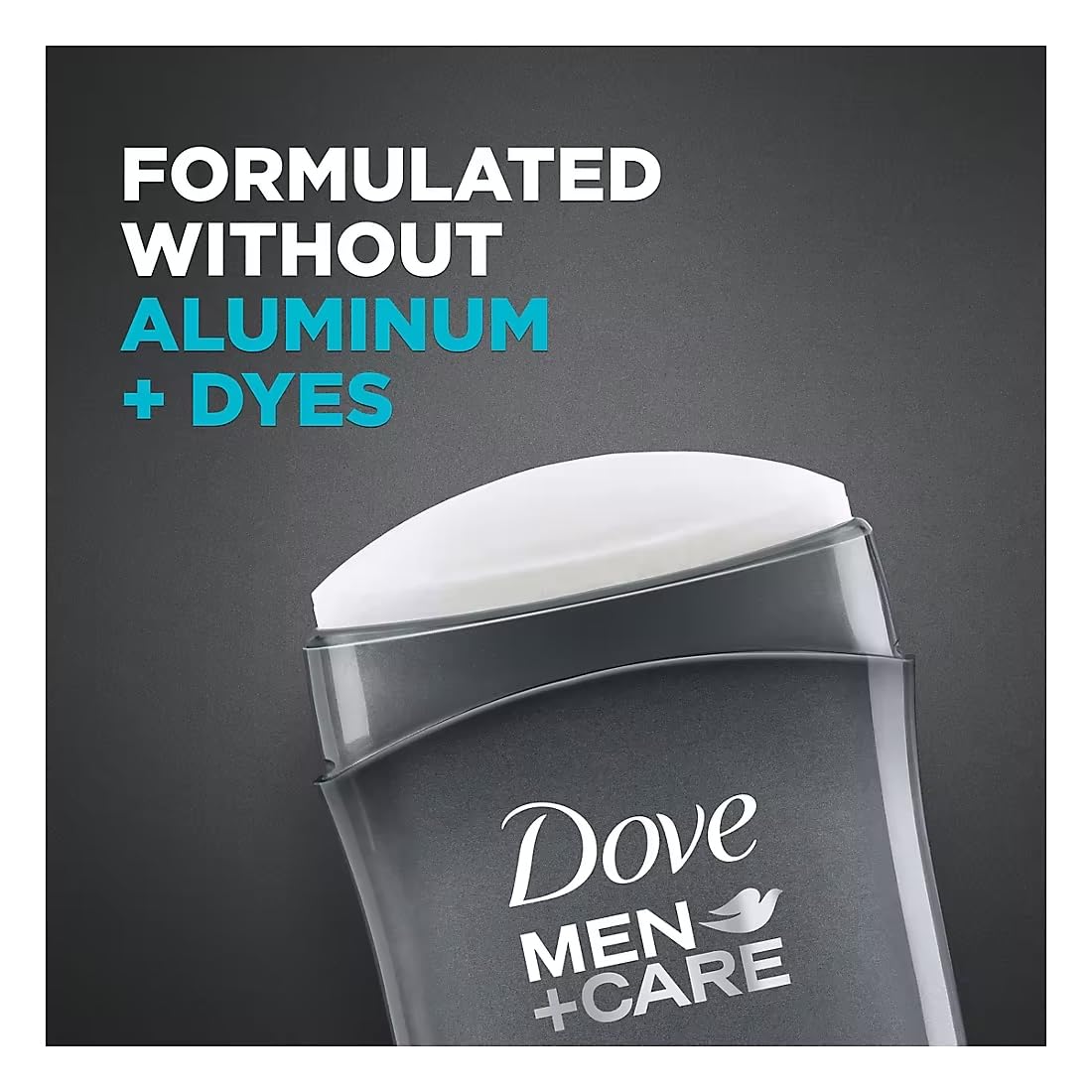 Dove Men+Care cruelty-free PETA certification badge signaling ethical skincare.