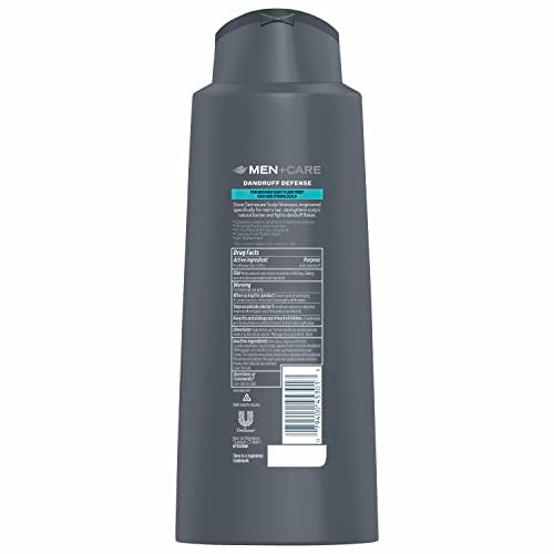 Dove Men+Care Dandruff Defense 2-in-1 packaging highlights formula for flake relief.