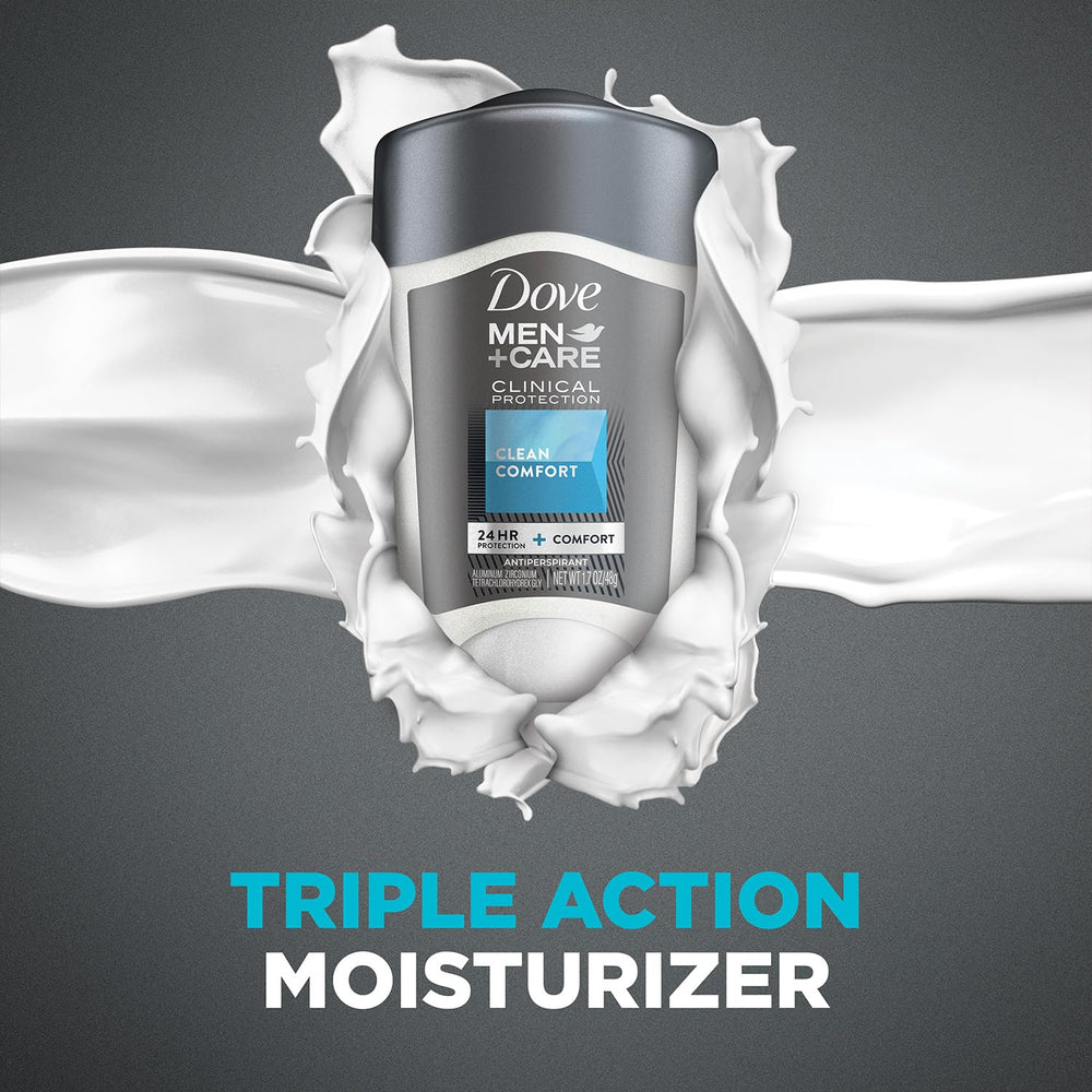 Dove Men+Care 96H protection 3-pack display for budget friendly protection