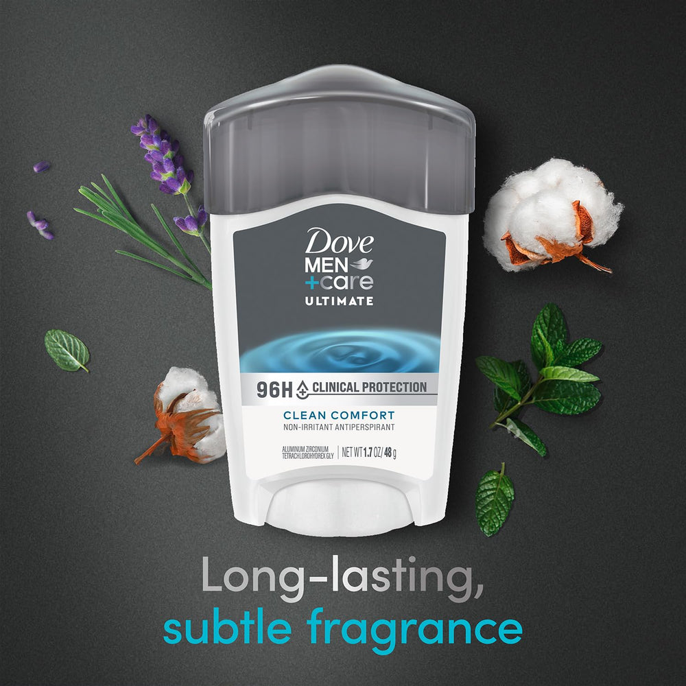 Dove Men+Care 96H protection forearm application for smooth skin feel
