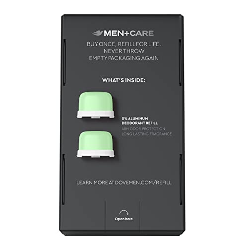 Dove Men+Care refill packaging shows 98 percent recycled plastic