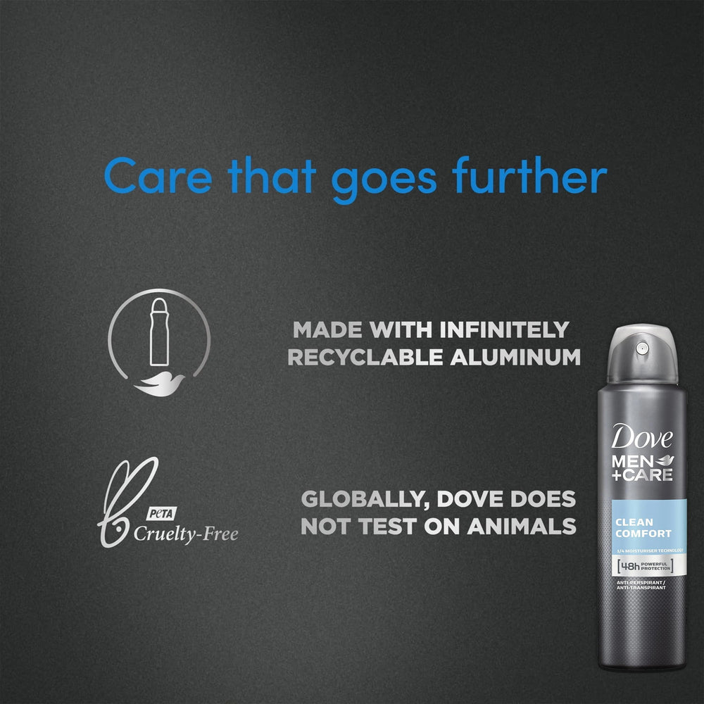 Dove Men+Care everyday-use spray ideal for busy mornings.