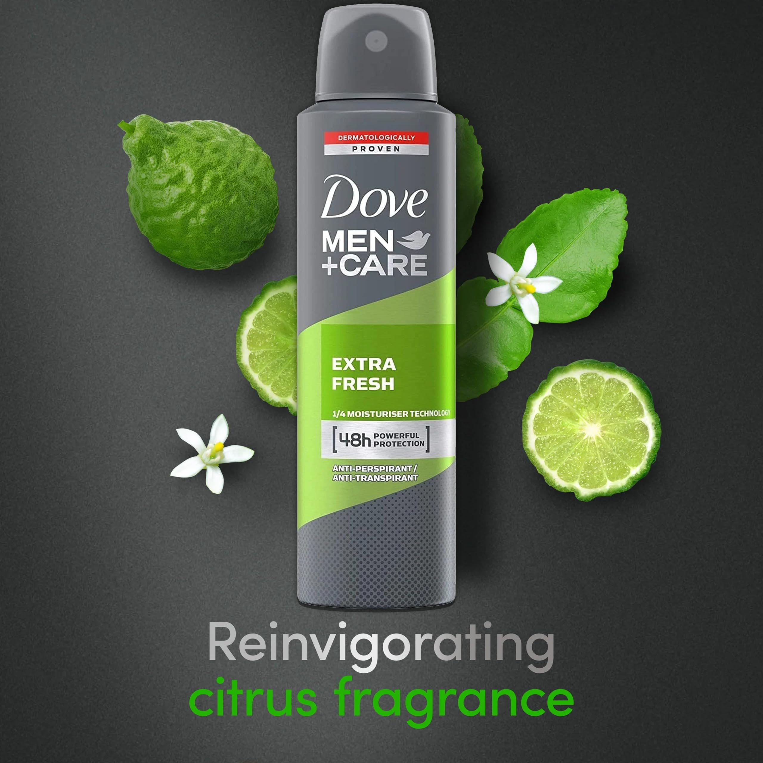 Dove Men+Care travel-friendly spray for daily freshness.