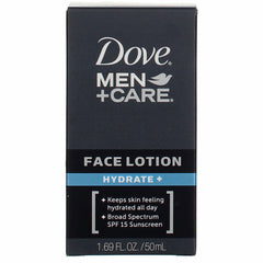 DOVE MEN + CARE Hydrate Plus 2-pack display emphasizes value in daily routine.