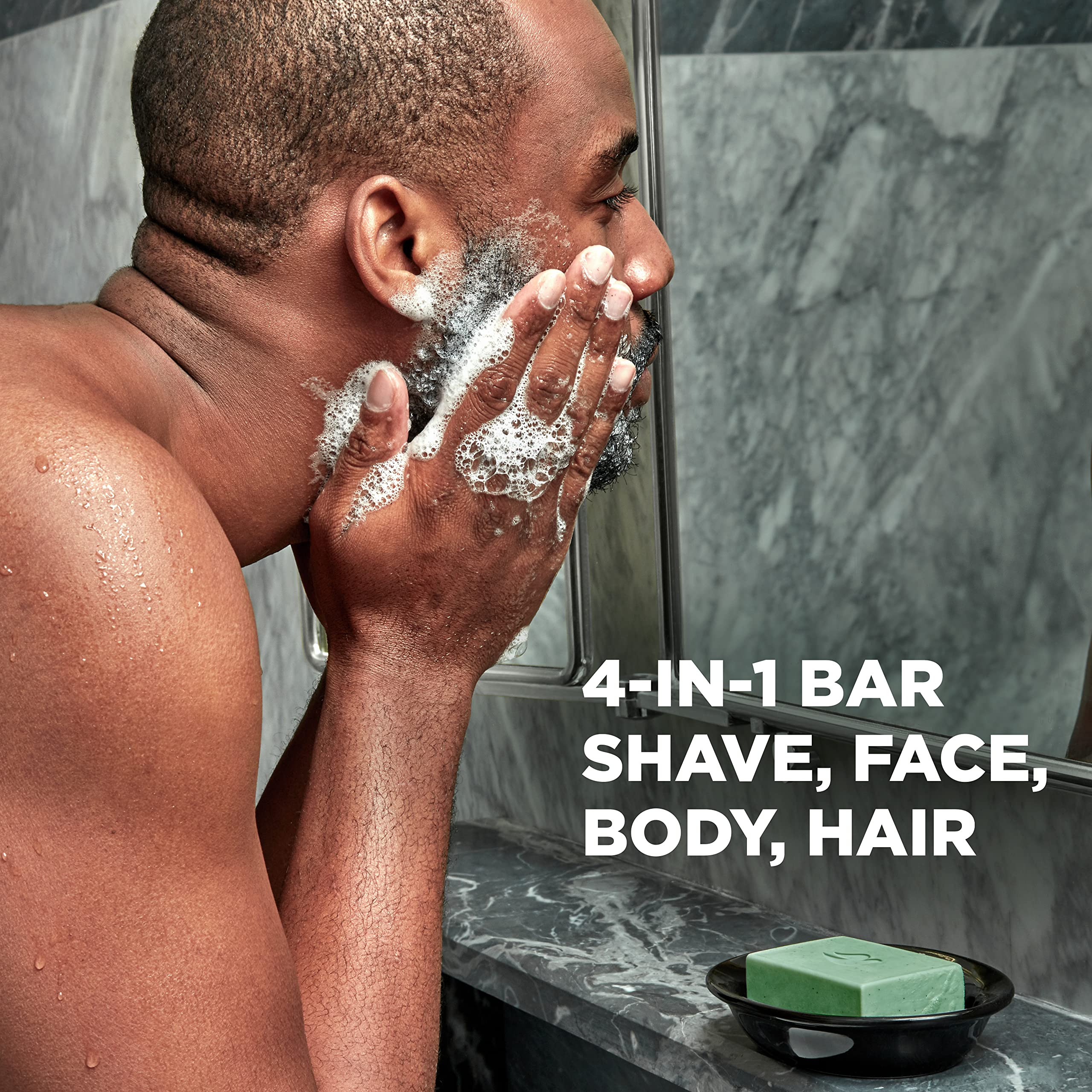 Dove Men+Care lime avocado oil scent conveys a refreshing, masculine shower experience.