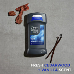 Dove Men+Care Midnight Classico applying deodorant to stay fresh at work
