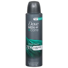 Dove Men+Care Moon Oasis dry spray bottle offers up to 72 hours of freshness.