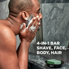 Dove Men+Care natural oils close-up highlights olive jojoba argan for nourishment