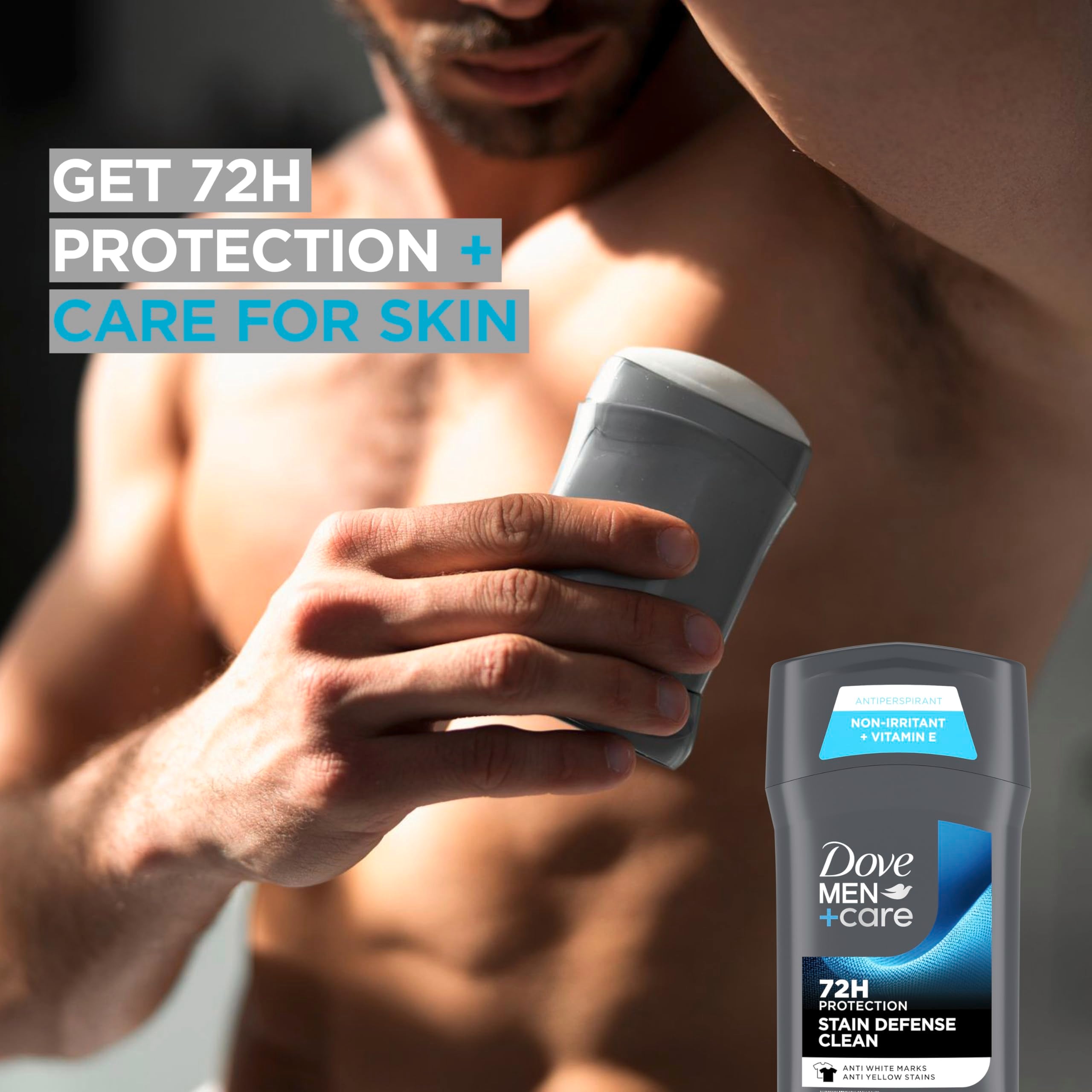 Dove Men+Care stain defense clean anti-marks-stains reduces white marks.