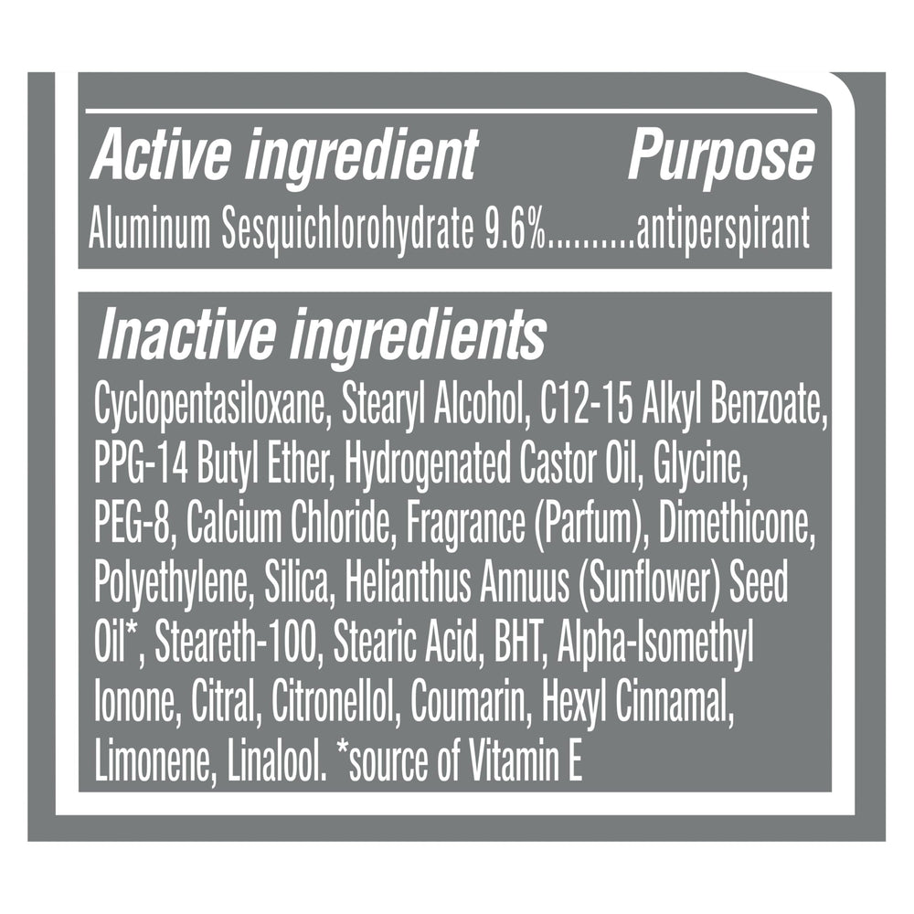 Dove Men+Care Stain Defense Clean fragrance notes: orange flower, lavender.