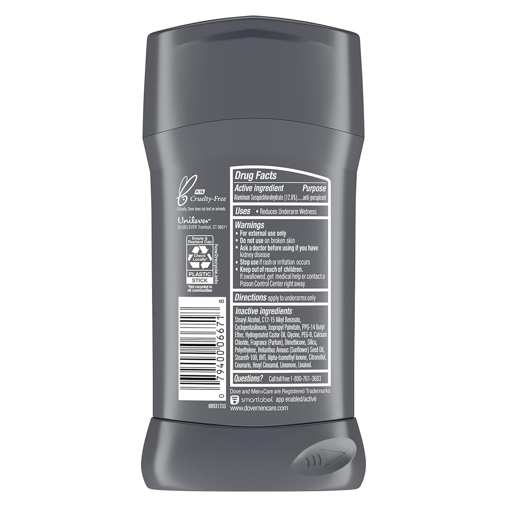 Dove Men+Care stick application underarm close-up for smooth care