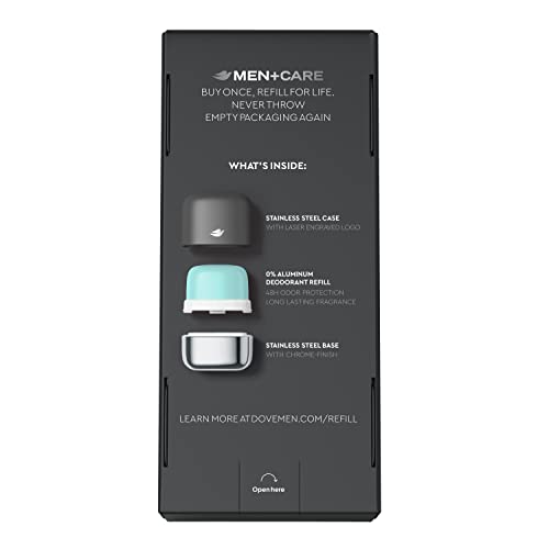 Dove Men+Care refill packaging with 98 percent recycled plastic