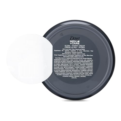 Dove Men+Care Ultra Hydra Cream face application for quick hydration