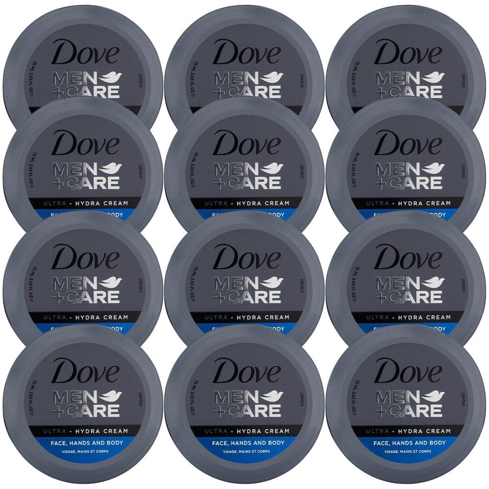 Dove Men+Care Ultra Hydra Cream Lotion front view for quick, non-greasy hydration of dry skin
