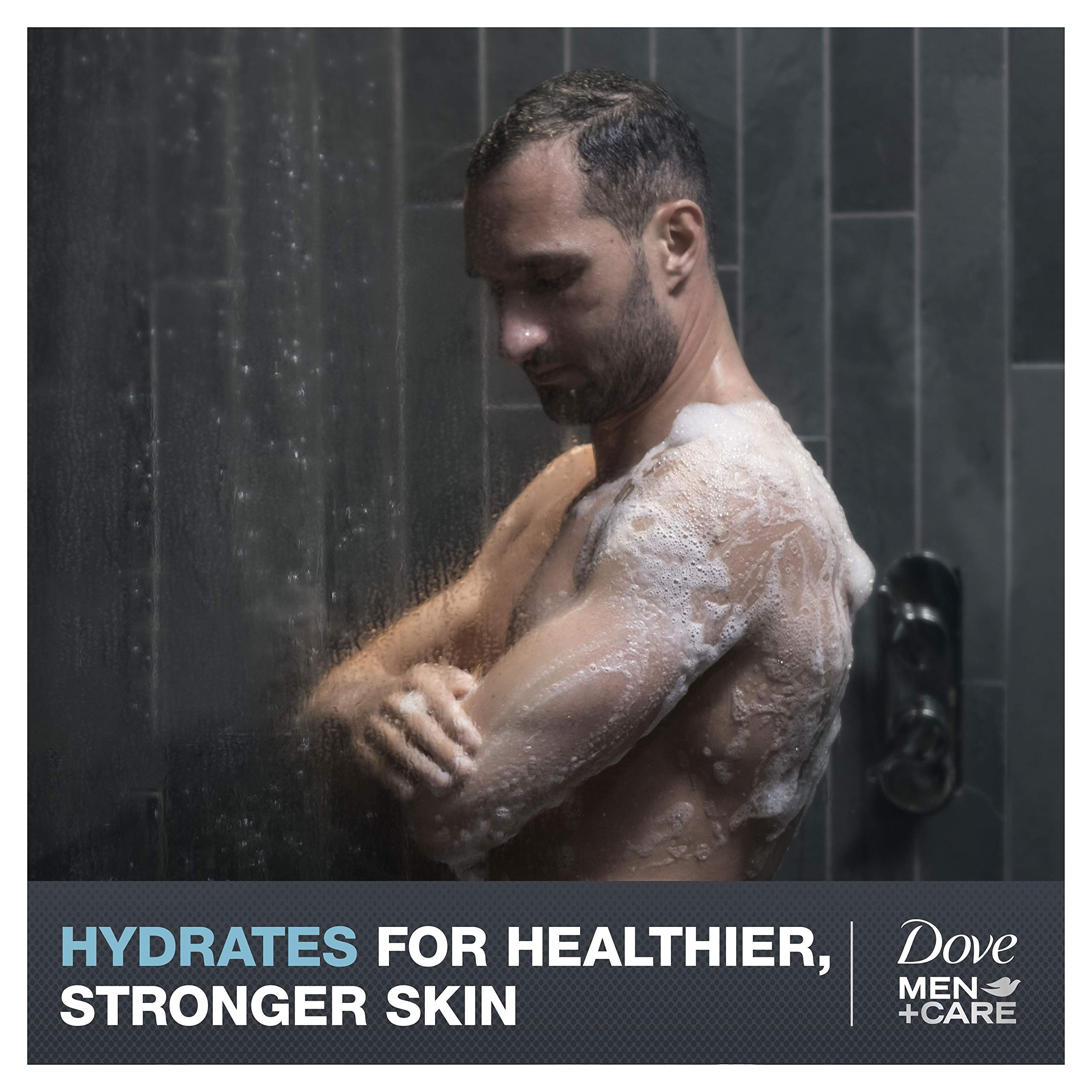 Dove Men Clean Comfort Shower Gel creates a refreshing lather on skin.