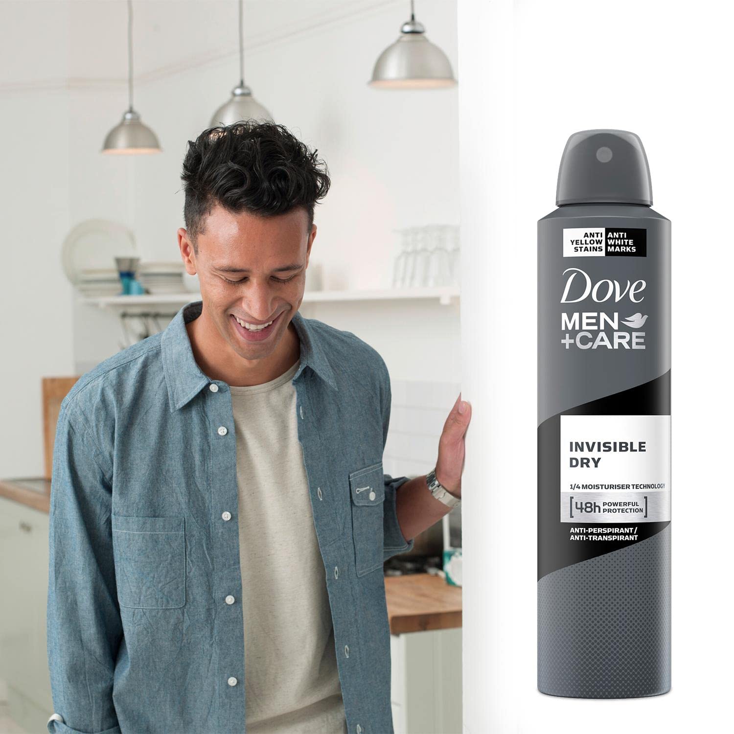 Dove Men Plus Care anti-irritation formula illustrating irritation-minimizing skin-friendly care.