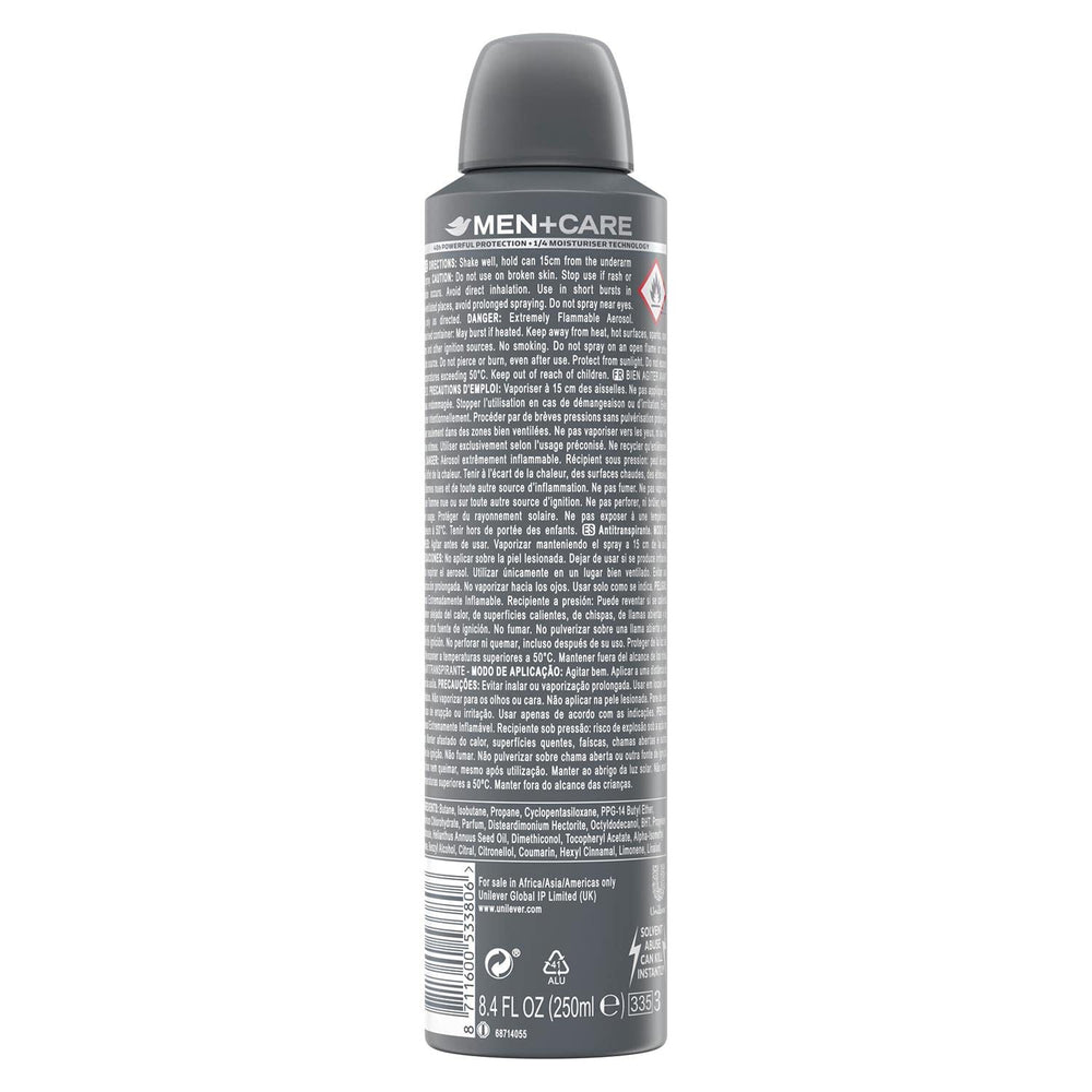 Dove Men Plus Care lightweight formula image shows fast absorption and minimal residue.