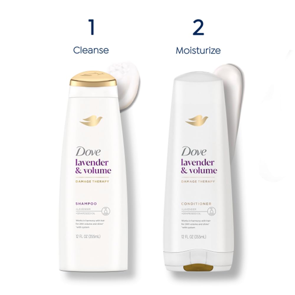 Dove Nourishing Ritual bathroom shelf scene implies spa-like hair care ritual.