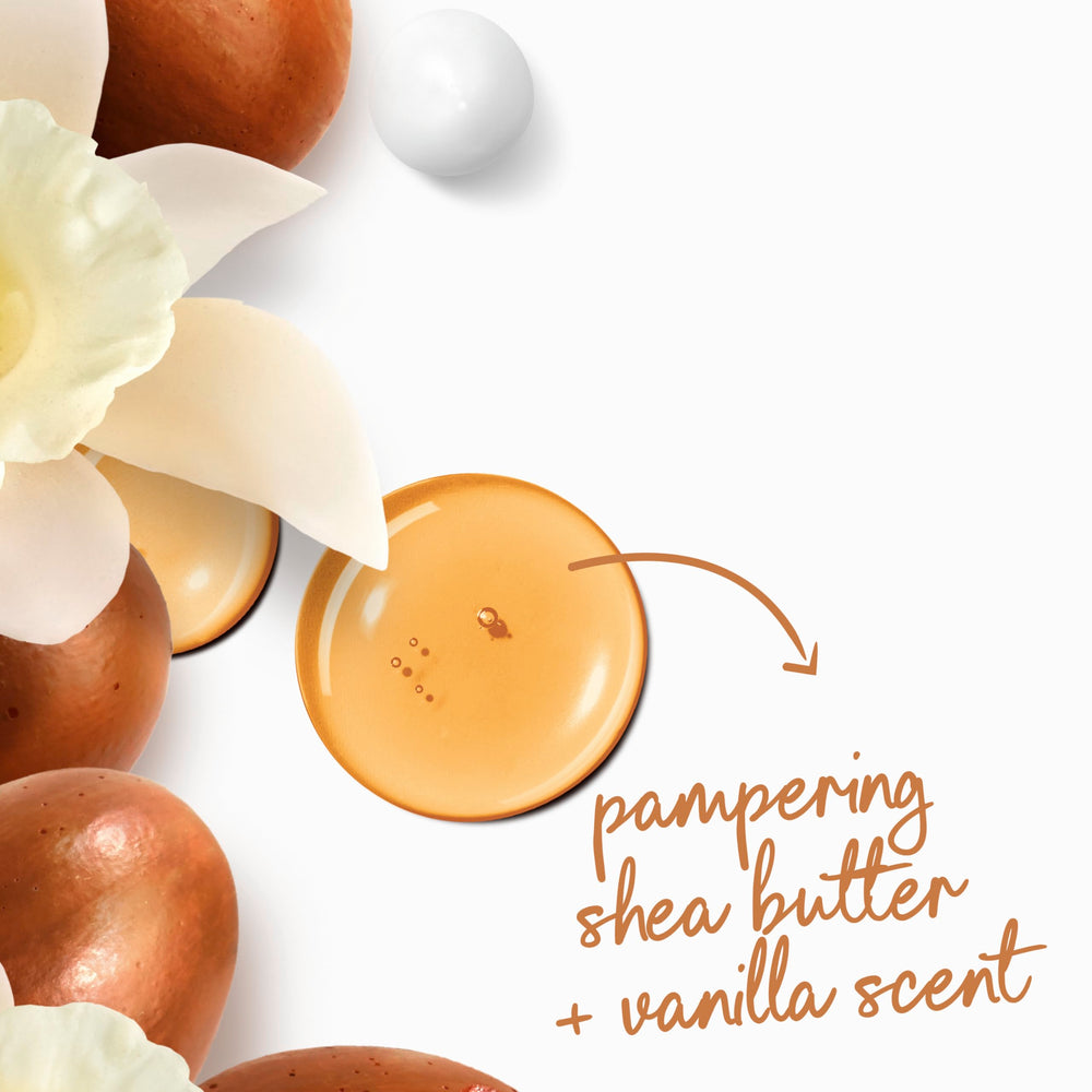 Creamy lather close-up from Dove pampering body wash highlights rich moisturization.