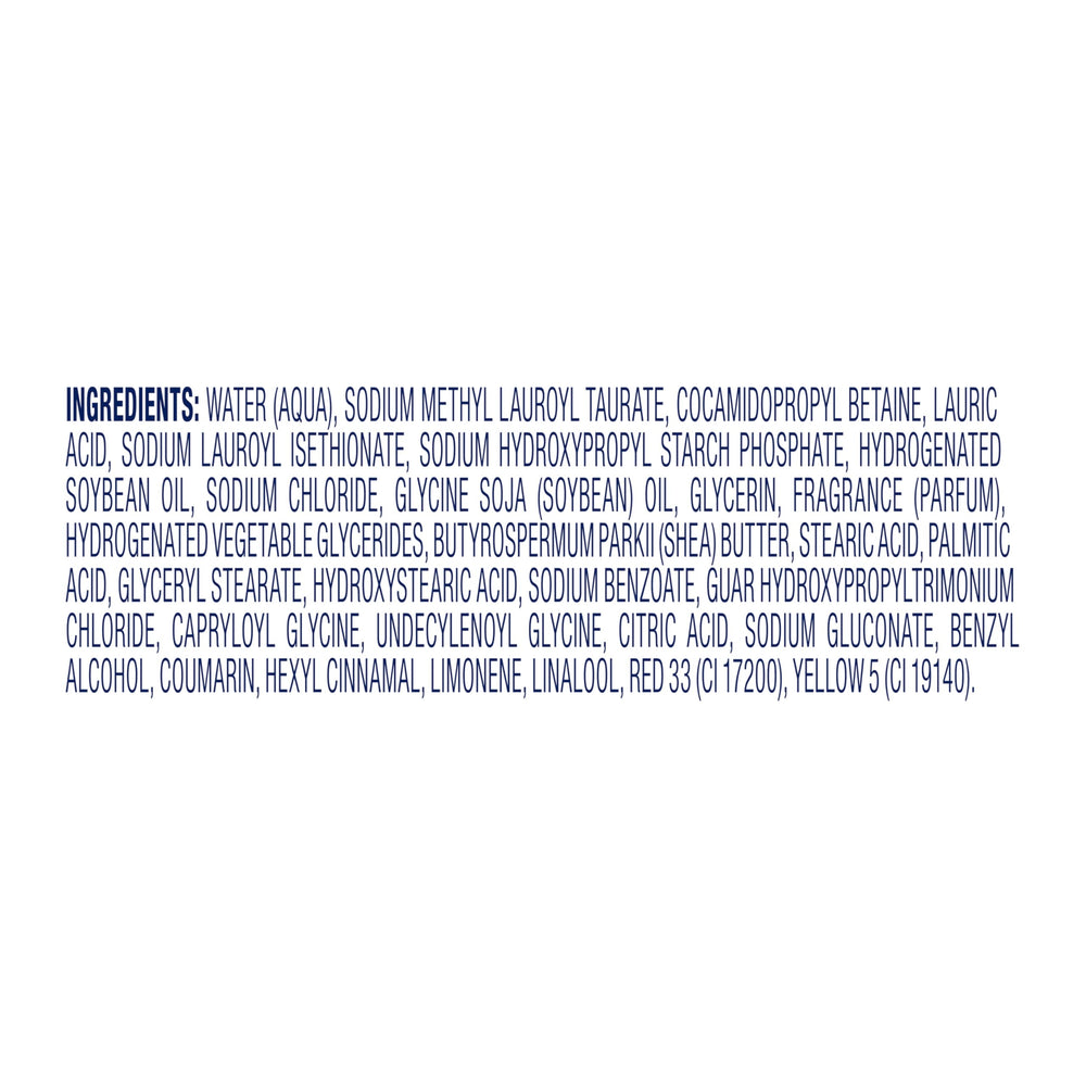 Sulfate-free label on Dove pampering body wash emphasizes gentler cleansing.