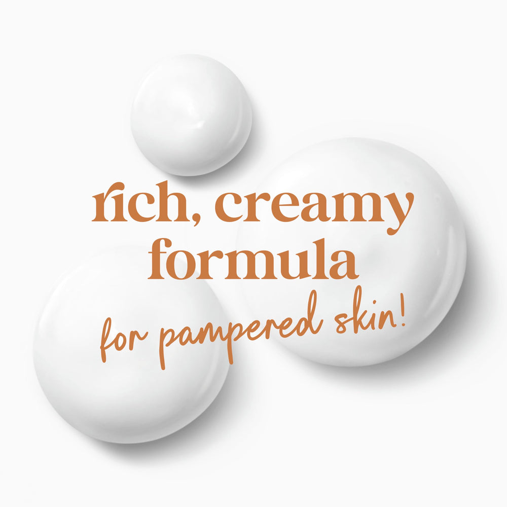 Vegan and PETA-approved icon for Dove pampering body wash signals cruelty-free choice.