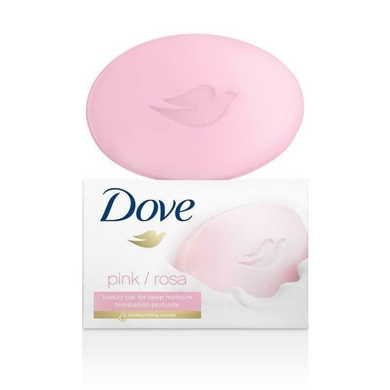 Dove Pink Beauty Bar pink-hued soap for moisturizing cleansing and softer skin.