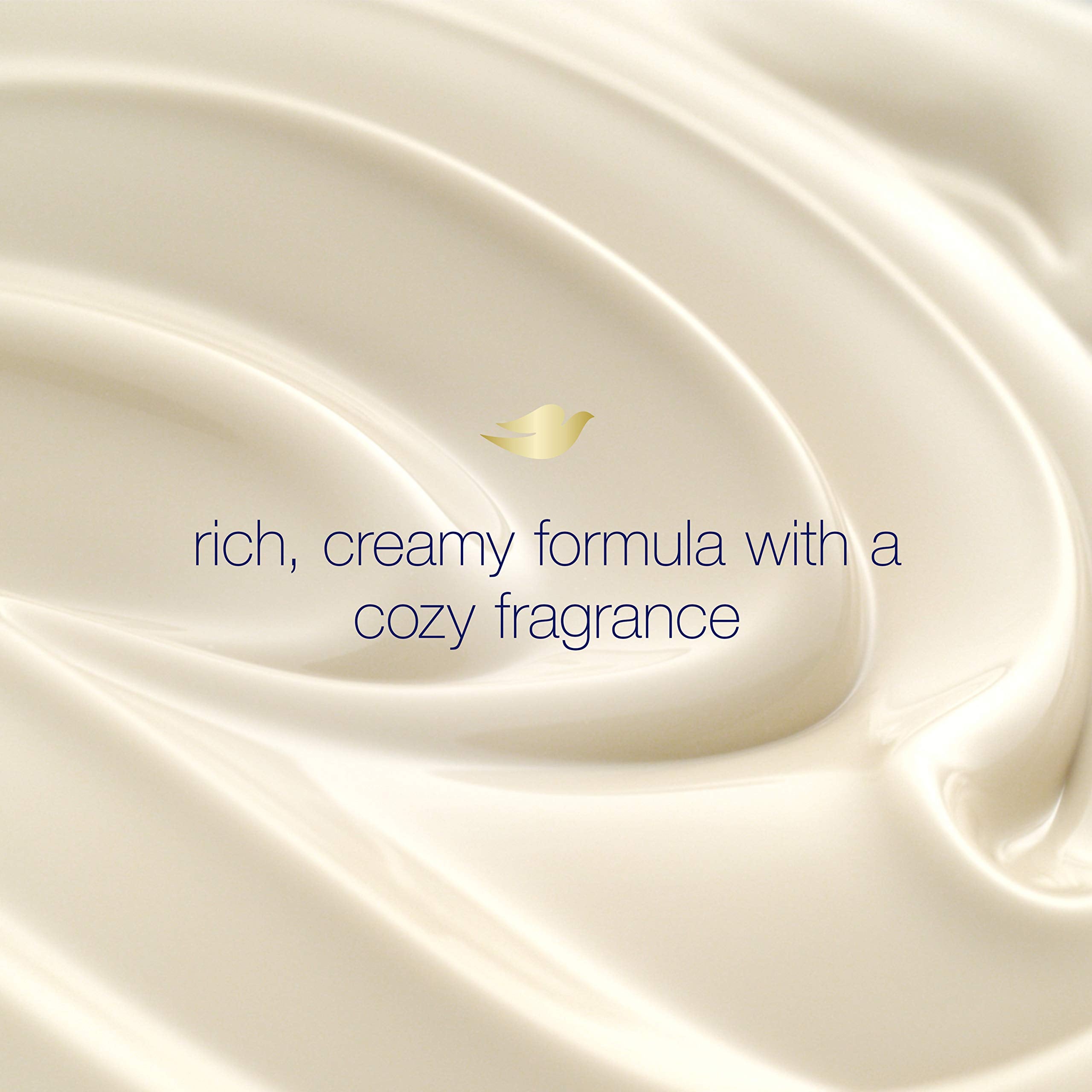 Dove Purely Pampering Shea Butter Vanilla close-up highlights skin-softening nutrients.