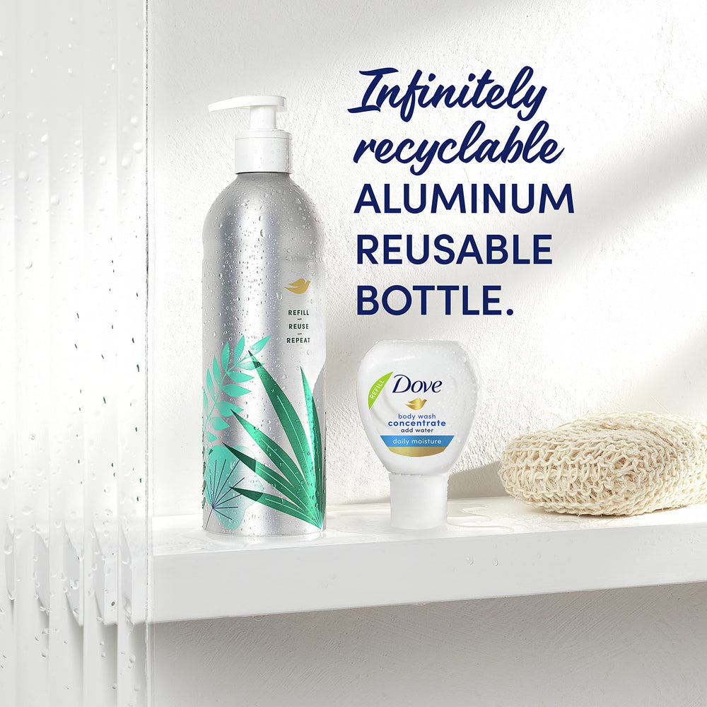 Dove recyclable bottle materials highlight eco-friendly packaging