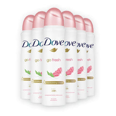 Dove Red Body Spray Pomegranate bottle front for a refreshing post-shower scent