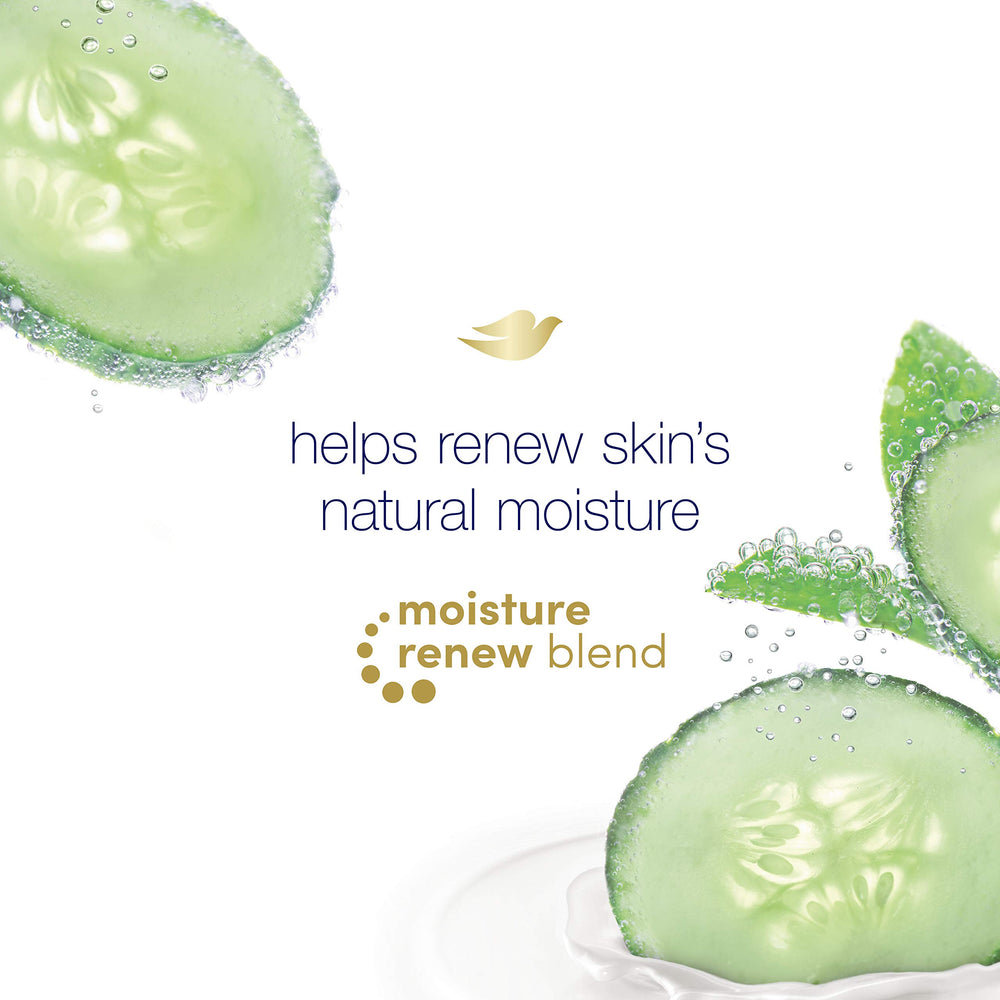 Dove Refreshing bathroom spa-setup demonstrates luxurious daily cleanse ritual.