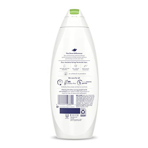 Dove Refreshing Body Wash creamy lather close-up delivers gentle cleansing.