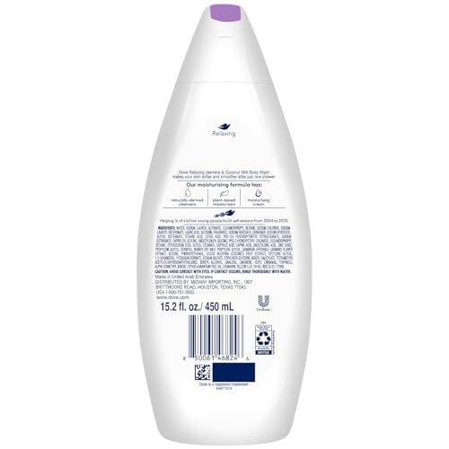 Dove Relaxing Jasmine Coconut Milk 3-pack highlights value and hydration.