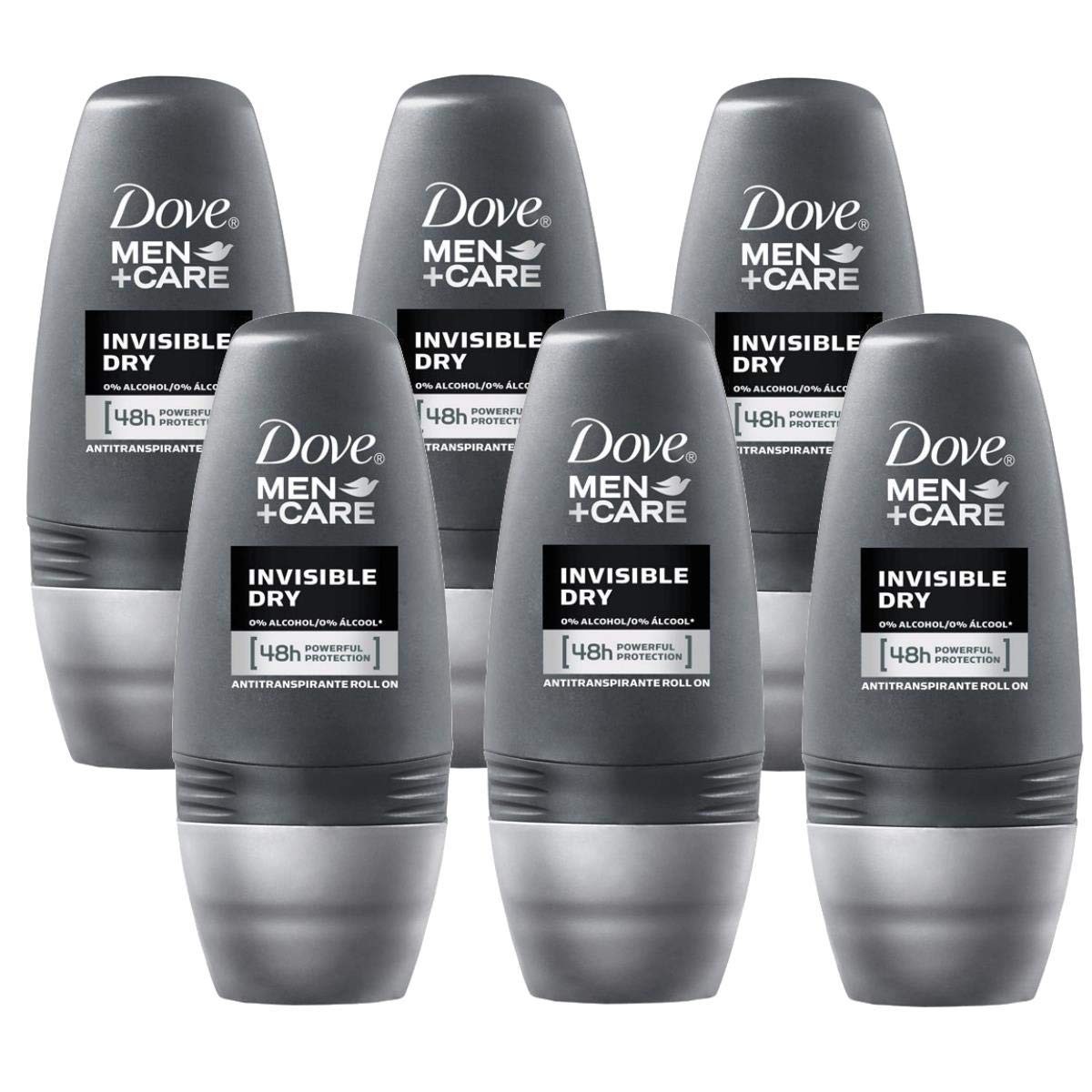 Dove roll-on invisible-dry bottle offers long-lasting freshness without residue.